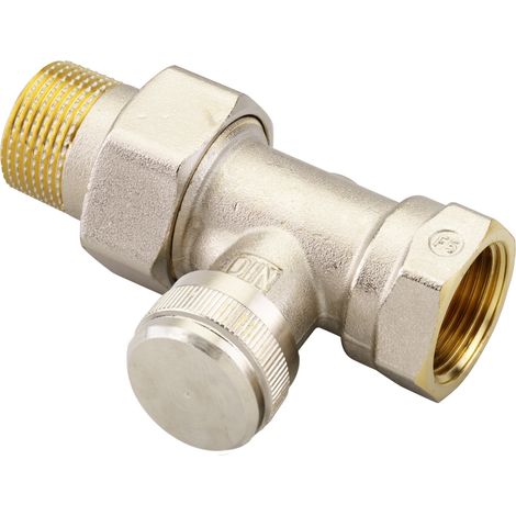 Danfoss Rücklaufverschraubung RLV 20 R 3/4", Durchgangsausführung, vernickelt (1/4)