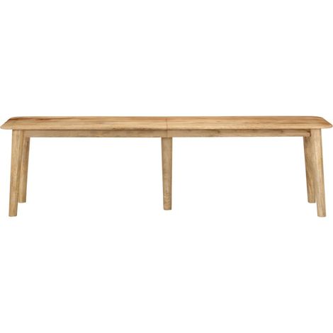Banc 160x40x45 cm bois massif de manguier (1/5)