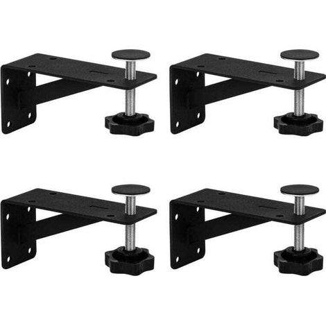 Kit de réparation 4 pièces pour support d'évier sous plan, support d'évier sous plan réglable, support d'évier sous plan pour meubles étroits, support de montage pour évier sous plan (1/4)