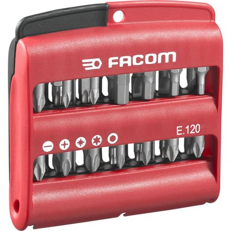 FACOM Jeu De 28 Embouts De Vissage 1/4" - E.120PB - Haute Performance