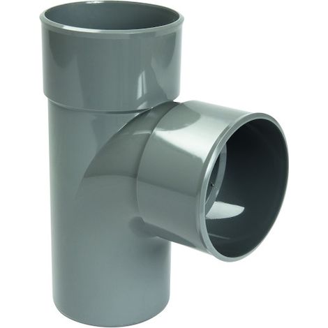 Nicoll – Culotte mâle-femelle 87°30 Ø125 – Raccord évacuation PVC lisse – Branchement femelle pour espaces confinés – Soudures sans faiblesse