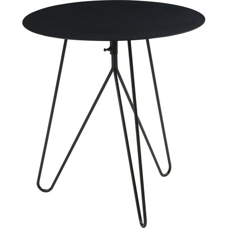 Tavolino laterale 45 x 43 cm metallo nero 030010938