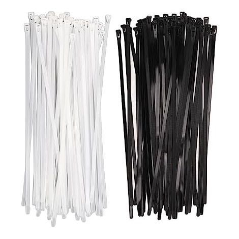 Attaches de câble réglables en nylon 100 pièces pour diverses utilisations - (1/5)