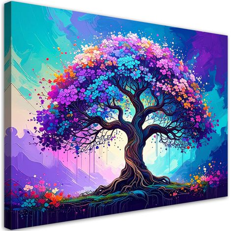 Wandbild Baum des Lebens Abstrakt 60x40 cm (1/5)