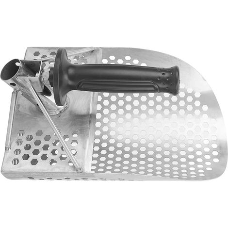 Pelle à sable de plage en acier inoxydable, tamisant efficacement le sable, pliable avec poignée, détecteur, pelle à creuser pour les aventures en plein air et les voyages (1/5)