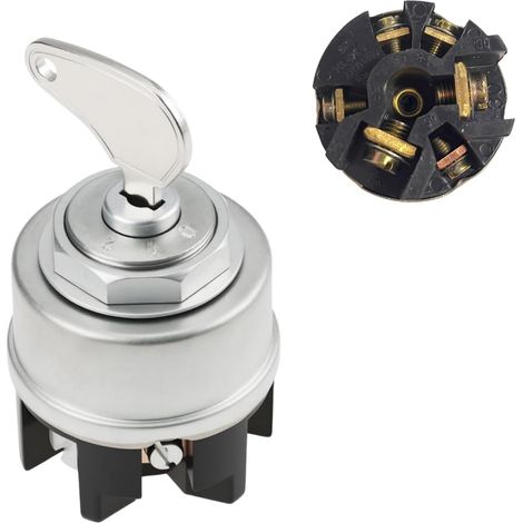 Interrupteur D’Allumage Pour Tracteur 0342106005, Compatible Avec D15 D25 D30 D40 D50 D80, Contacteur De Démarrage Avec Clé, Pièce De Rechange Agricole (1/5)