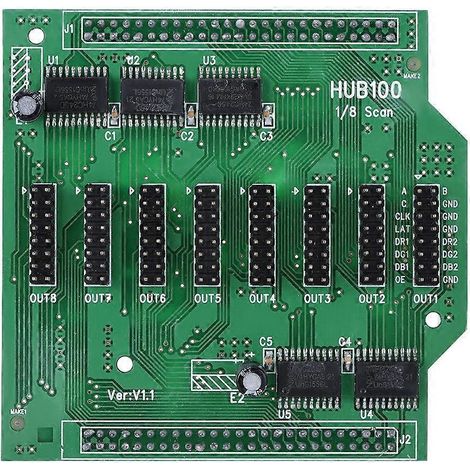 Modules convertisseurs à connecteurs en cuivre plaqué or pour carte de circuit imprimé HUB100 à 8 sorties (1/4)