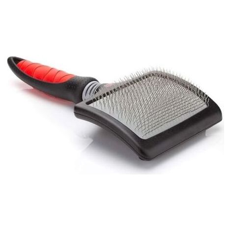Le grand peigne pour chien mesure 19 cm de long, avec des dents de 12 cm de long et 9 cm de large. (1/4)