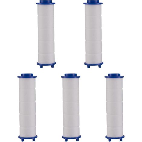 Pack of 5 Shower Head Filters Replaceable Filter - For Shower Head - Particle Filtration System - Saves and Filters Water (1/4)