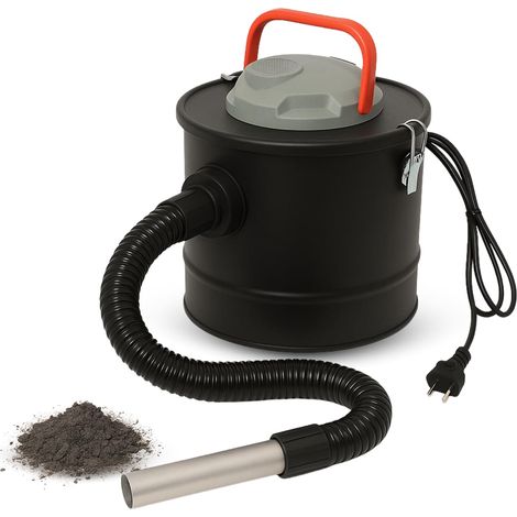 Aspiracenere elettrico da 10 Litri con motore 600 W, doppia funzione aspira + soffia e filtro HEPA lavabile - Serbatoio in acciaio con tubo termoresis (1/5)