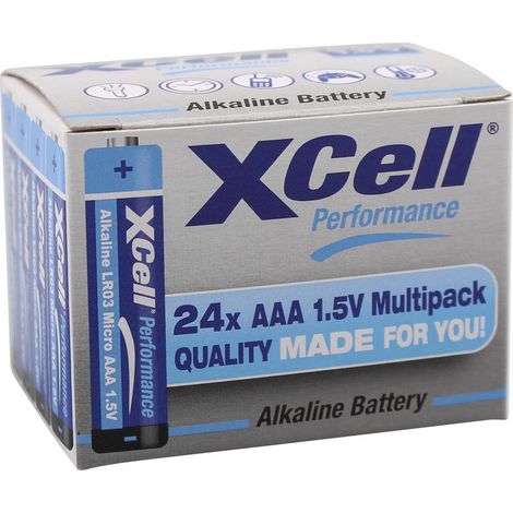 XCell Batteria Ministilo (AAA) Alcalina/manganese 1.5 V 24 pz.