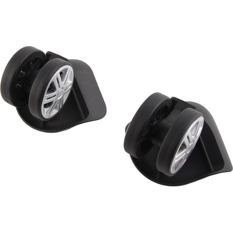 1 Paire de roues silencieuses pivotantes pour valise, pièces de remplacement pour chariot à bagages, roulettes de rechange (1/5)