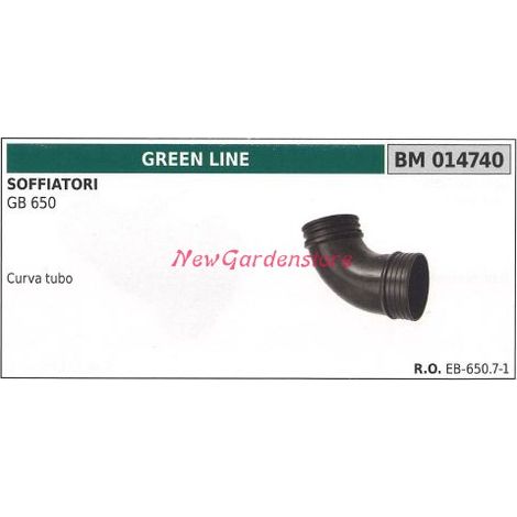 Curva del tubo soplador GB 650 GREENLINE 014740