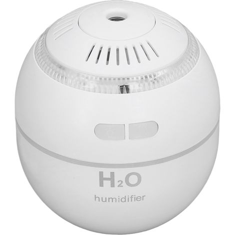 Kugelförmiger Luftbefeuchter für den Haushalt mit farbenfroher RGB-Beleuchtung, Mini-Luftbefeuchter mit Wassernachfüllung, weiß (1/5)