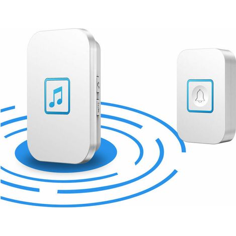 Doorbell, 300m Waterproof Outdoor Wireless Door Bell, 60 Melodies 5 Level Volume, LED Flash, for Home, Office, Hotel,01 (1/3)
