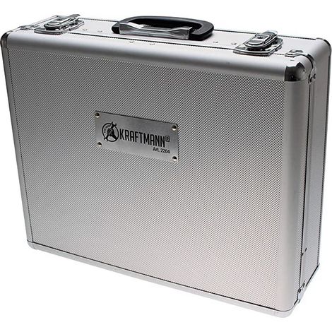 Bgs Technic – Mallette de rangement aluminium 42x34x13cm – Capacité 129 outils – Fermetures sécurisées – Légère et robuste pour professionnels