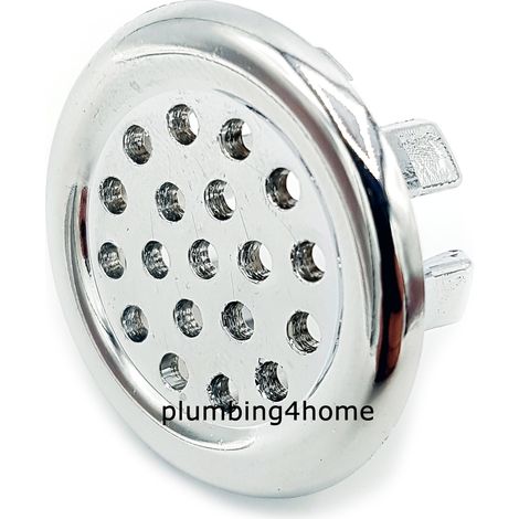 Brida de rebosadero para lavabo con agujeros (1/2)