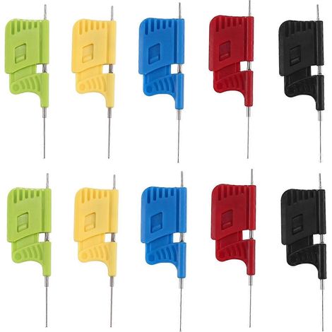 Lot de 10 pinces de test SDK08 pour circuits intégrés CMS, destinées aux tests électriques (1/4)