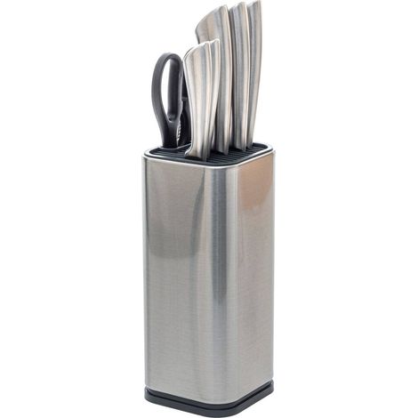 5five - block 5 messer silver precision mit stahlgriff