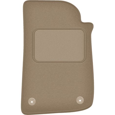 Fahrermatte aus Samt für: Jeep Wrangler IV Offroad (ab 2017) beige