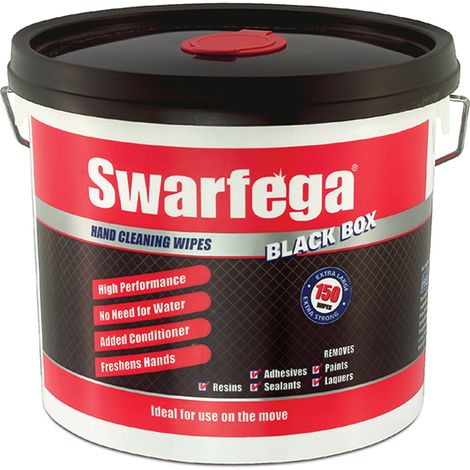 Swarfega Black Box Heavy-Duty Trade Hand Wipes 150 (1/5)
