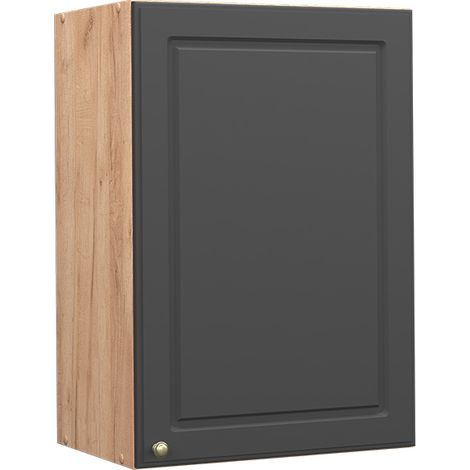 Pensile da cucina Fame-Line, Antracite-oro, 50 cm, Vicco