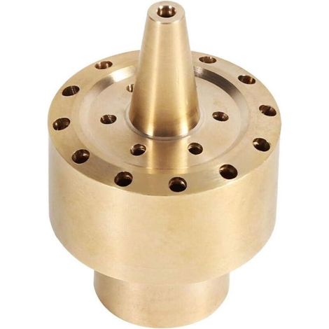 Tête de pulvérisation en laiton doré 1/2" pour fontaine et bassin jardin – diffuseur brumisateur haute résistance (1/5)