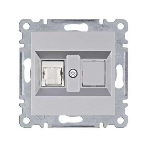Lumina Einzel-Computerbuchse RJ45 Cat.5e UTP Silber WL2112