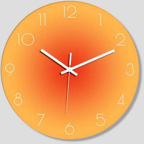 Horloge murale 30 cm Horloge murale silencieuse à quartz moderne avec chiffres arabes Horloges murales sans tic-tac Accessoires pour la maison Horloge murale décorative et horloge de table à double fo (1/4)
