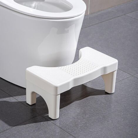 Marche-Pied Toilette Universel – Anti-Dérapant, Léger 400 g Design Physiologique 35°, Base Anti-Dérapante, Soulage Hémorroïdes, Syndrome Côlon Irritable & Constipation Pour Adultes, Enfants (1/5)