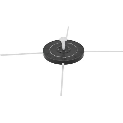 Pompe solaire pour fontaine avec éclairage LED, protection contre la surchauffe, pompe à eau solaire pour bassin, abreuvoir à oiseaux et jardin, buse de pulvérisation blanche 3,5 W (1/5)
