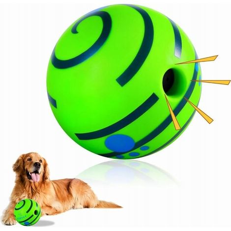Palla giocattolo interattiva per cani con suono, resistente e adatta a cani di taglia grande.