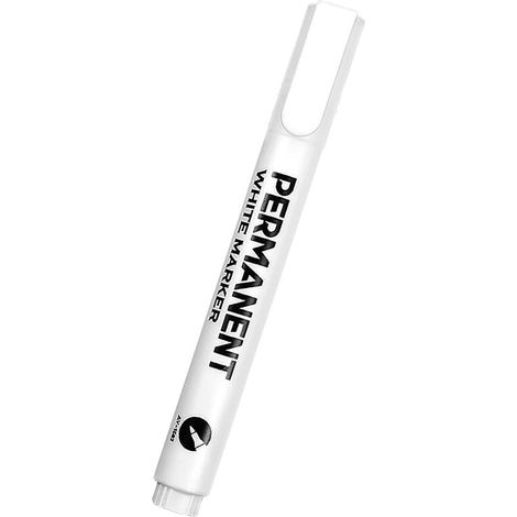 10urs Blanc Permanent 2mm, Encre Imperméable Pour Verre Metal Pierre Bois Toile Pneus