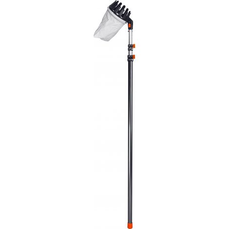 Gt Garden – Collecteur de fruits télescopique 375 cm – Tête en forme pour récolte directe – Sac en coton résistant – Poids léger 975g (1/3)