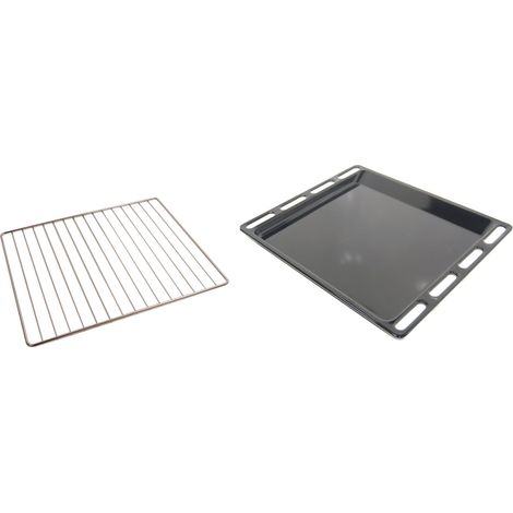 1 LECCARDA NERA + 1 GRIGLIA FORNO INDESIT- ARISTON 447x365 MM LF 3 + GF 1 (1/2)