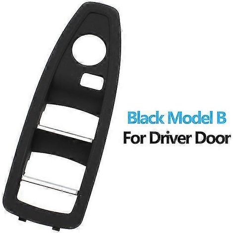Cache de commande de lève-vitre intérieur pour BMW Série 1 et 3 (F20, F30, F31, F34, F35, 318i, 320i, 330i, 335i) Panneaux et pièces de porte intérieure - Noir (Porte conducteur) (1/5)