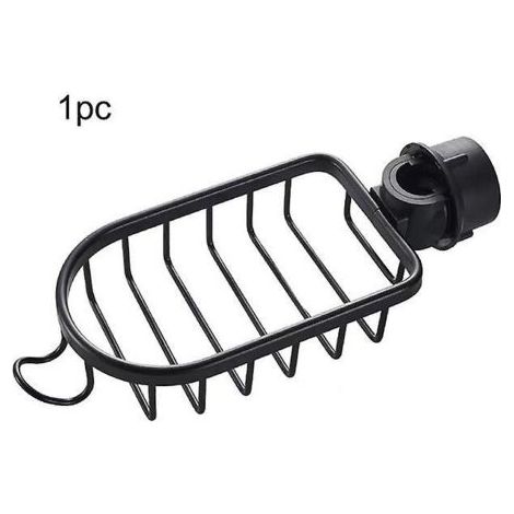 BUNTHAUS Panier de rangement de douche en aluminium pour cuisine salle de bain Stockage à couche unique pour shampooing savon douche rangement étagère support organisateur (1/3)