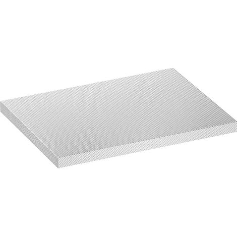 VIGOR Edelstahl-Arbeitsplatte, klein, (LxBxH) 676 x 500 x 40 mm