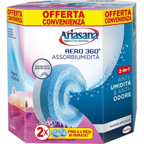 Ricarica Assorbiumidita Ariasana Aero 360° per Ricariche da 450 Gr Bipack