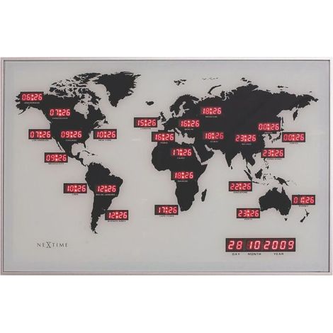 NeXtime 2897 Reloj de dígitos de hora mundial (1/5)