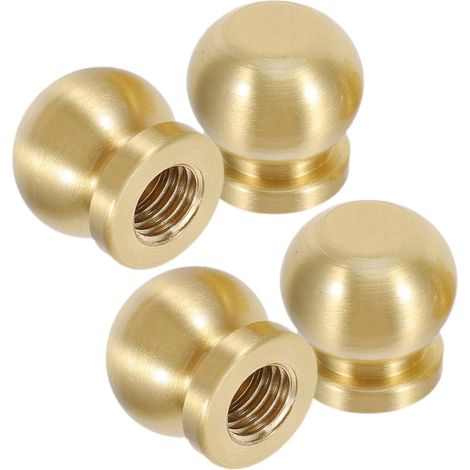 de meubles en laiton base en bois hauteur 20 mm lot de 4 (1/5)