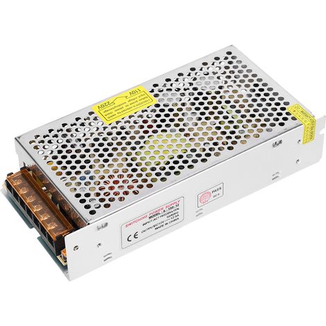 Adaptateur de pilote d'alimentation de commutateur DC12V, barre lumineuse d'écran LED en alliage d'aluminium pour imprimante 3D (S-150-12（12v 12,5a 150W）AC110/220V±15%)