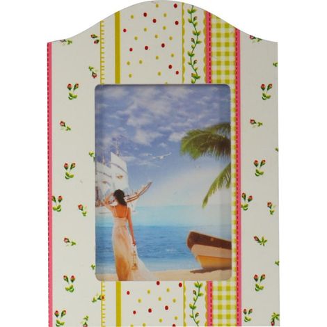 Cornice portafoto con piccoli fiori 8,5 cm x 11,7 cm (1/2)