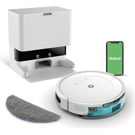 Robot aspirateur et Laveur 2-en-1 avec système d'autovidage, Recharge et Reprise du Travail, Navigation en Lignes Droites (1/5)