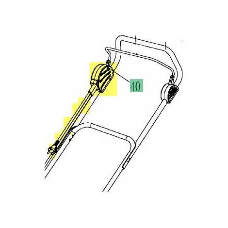 INTERRUPTOR DE CONSENTIMIENTO DE ARRANQUE DEL CORTACÉSPED ELÉCTRICO ORIGINAL MTD 092.64.494