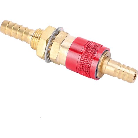 8 mm Paar wassergekühlte Gasadapter-Schnellkupplungen für MIG/TIG-Schweißbrenner (rot) (1/5)