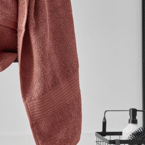 Maxi drap de bain uni ESSENTIAL - - Rouge 90x150 cm (1/4)