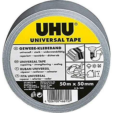 Cinta adhesiva Uhu 50 m impermeable resistente temperatura