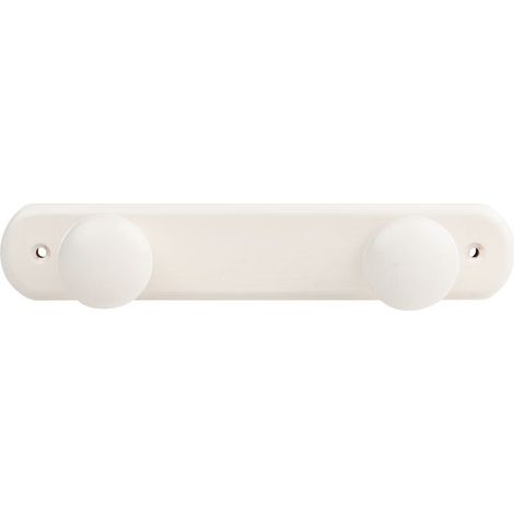 Porte manteau - MOTTEZ - 44 cm - Bois laqué blanc - Contemporain - Design