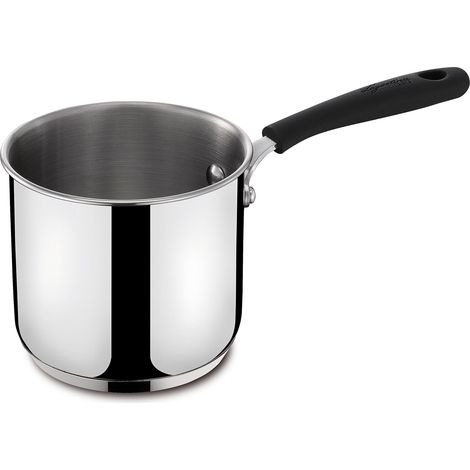 Lagostina Gioiosa Bollilatte, Pentolino Latte Induzione in Acciaio Inox , Scaldalatte Diametro 12 cm, 1.2 Litri, Lucidato (1/4)